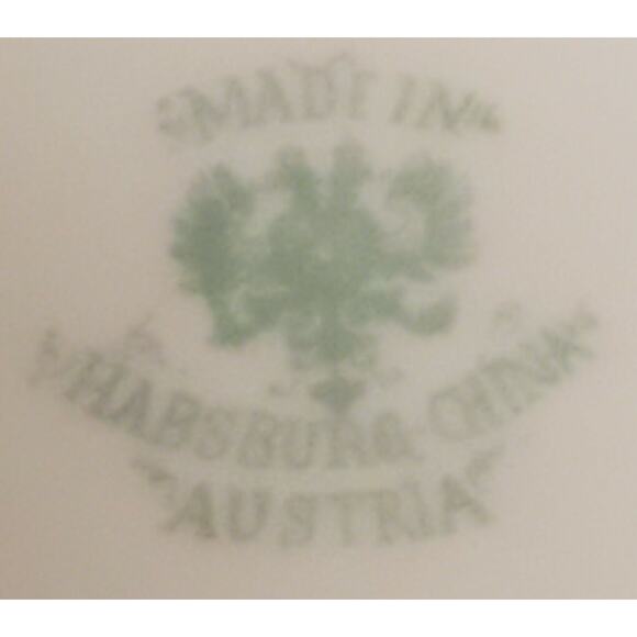 Antique Vintage Austrian Habsburg China Decorative Salad Plate Set of 2 Floral - Picture 3 of 4